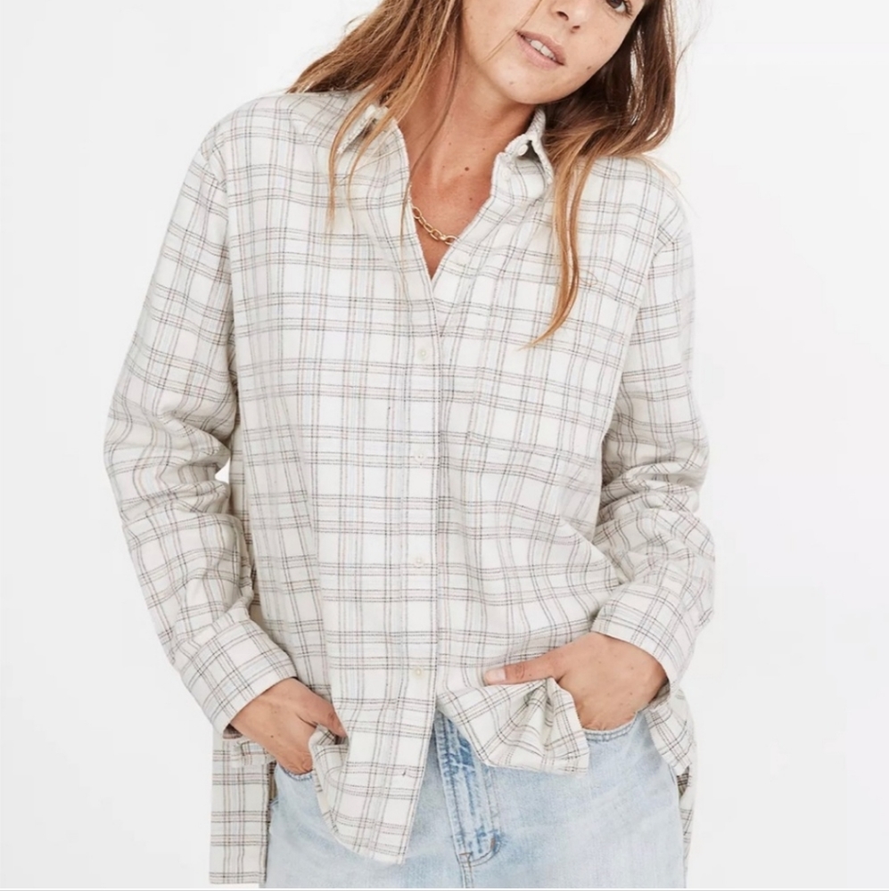 Madewell Corduroy Oversized Ex- Boyfriend Shirt Shacket Medium